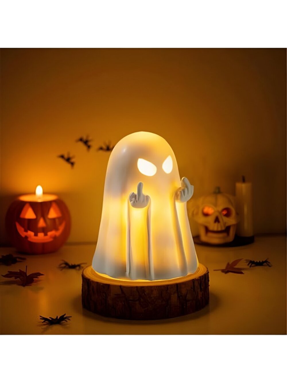 Halloween Ghost Figurine,Cute Spooky Ghost Statue,Halloween Decorations